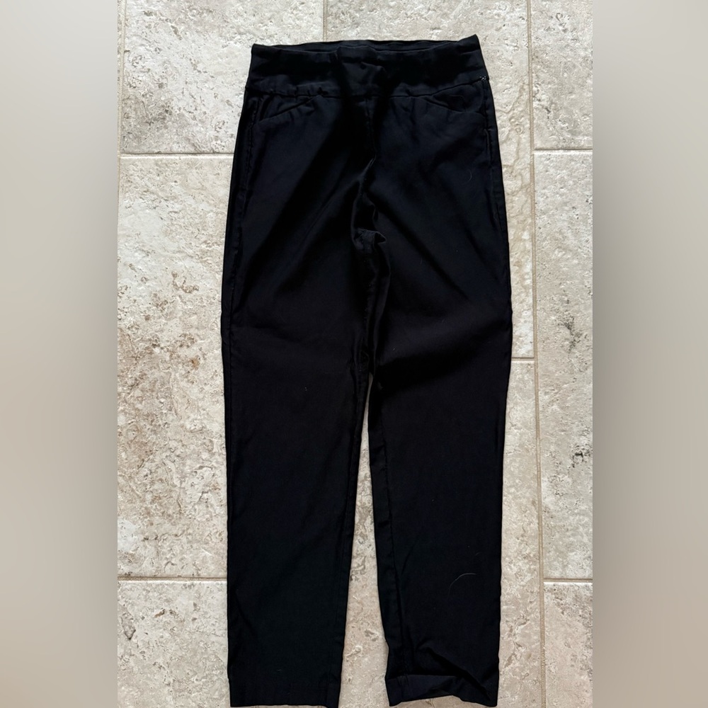Tribal Black Straight Leg Pants